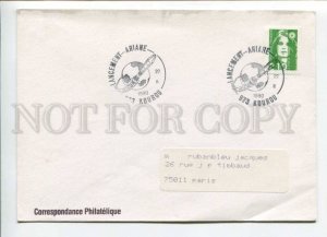 421427 FRANCE 1989 year SPACE Ariane Kourou spaceport real posted COVER