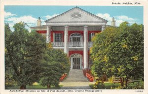 G64/ Natchez Mississippi Postcard Linen Rosalie Ante-Bellum Mansion Fort