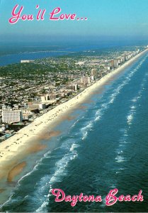 Florida Daytona Beach Aerial View Looking North