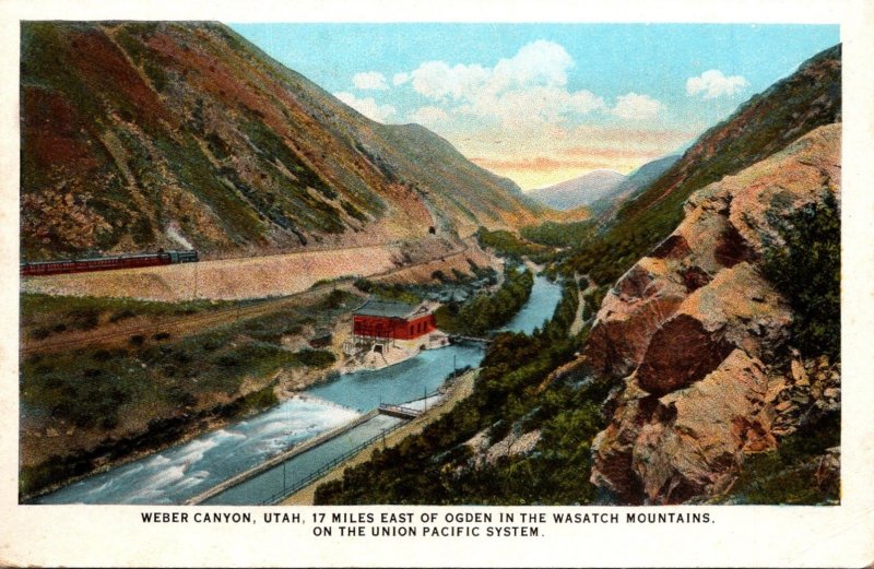 Utah Weber Canyon On The Union Pacific System