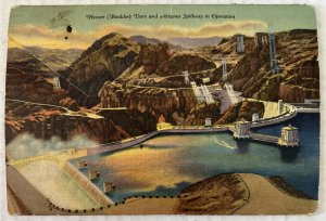 Hoover (Boulder) Dam Nevada 18 Postcards Souvenir Folder