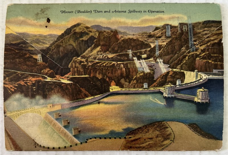 Hoover (Boulder) Dam Nevada 18 Postcards Souvenir Folder