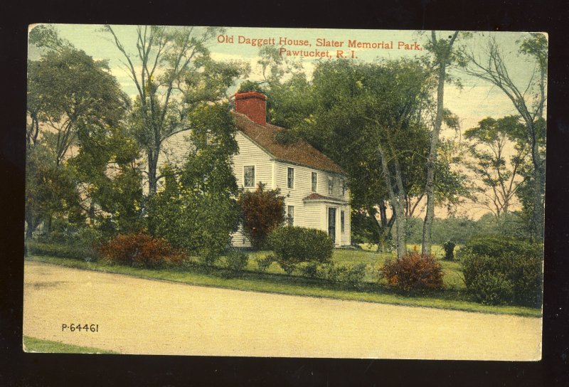 Pawtucket, Rhode Island/RI Postcard, Old Daggert House, Slater Memorial Park