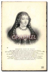 Old Postcard Henrietta Maria of France