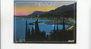 BF21807 menton la perle de france vue generale de nuit  france  front/back image