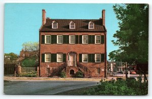 1950s SAVANNAH GA DAVENPORT HOUSE COLUMBIA SQUARE BUILT 1815 POSTCARD P3805