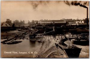 View of Jumpers Deep Gold Mine, Gold Mine Co Johannesburg Vtg Photo Postcard H25