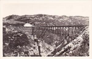 Alaska Steel Bridge On White Pass Route Real Photo