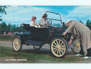 Unused 1970's postcard ANTIQUE 1914 FORD ROADSTER CAR k9089