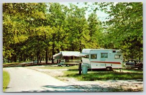 Camping Ken Lake State Resort Park Hardin Kentucky Roadway Camp Grounds Postcard