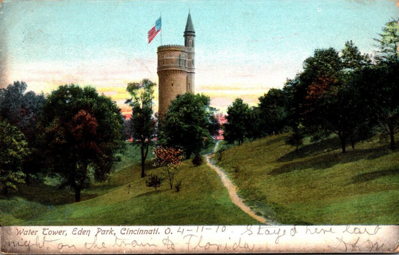 Ohio Cincinnati Eden Park Water Tower1910
