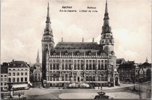 Germany Aachen Rathaus Vintage Postcard C114