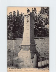 Postcard Monument aux Glorieux Morts de la guerre, Saint-Ismier, France