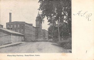 Deep River Connecticut Piano Key Factory Vintage Postcard AA24060