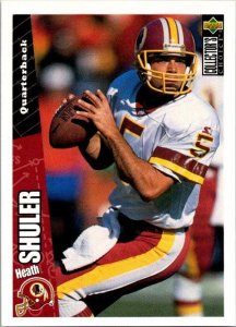 1996 Upper Deck Football Card Heath Shuler Washington Redskins sk21445