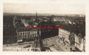 Czech Republic, Pohled, RPPC, City Scene, Aerial View, 1926 PM, Photo