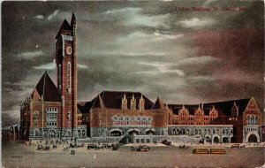 St. Louis MO Union Station c1912 Postcard G28