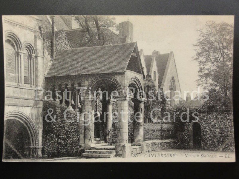 Old PC Kent: Canterbury Cathedral, Norman Staircase by LL. No.25