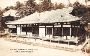 Todaiji Nara Japan Hokkedo Hall Real Photo Antique Postcard (J34869)