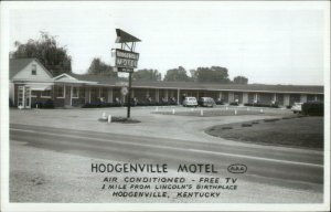 Hogdenville KY Motel Real Photo Postcard