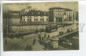 439581 ITALY VICENZA Bridge of the Angels TRAM Vintage postcard