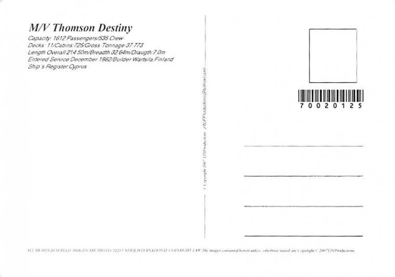 Thomson Destiny, Thomson Cruises View image 