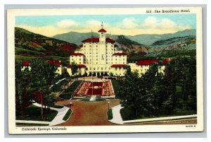 Vintage 1940's Advertising Postcard Broadmoor Hotel Colorado Springs Colorado