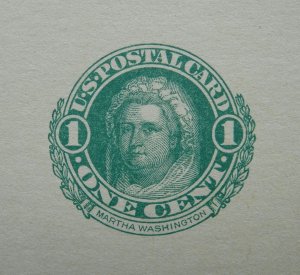 US American POSTAL CARD 1 Cent MARTHA WASHINGTON c1912 Unused