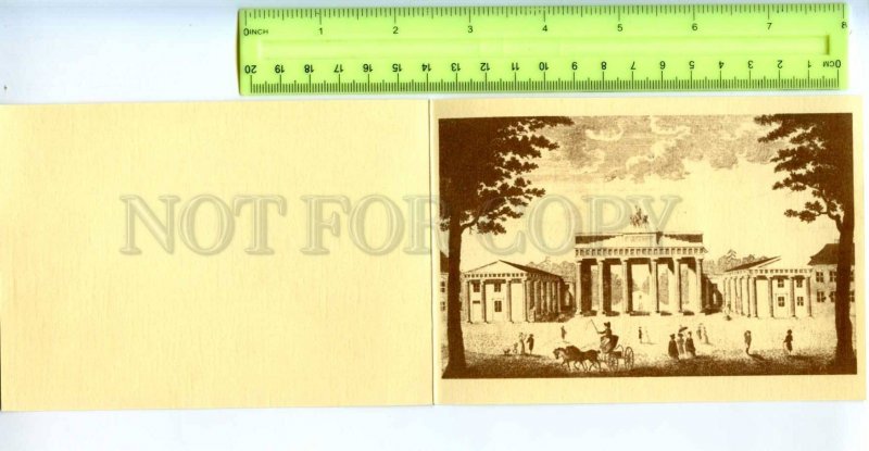 420988 GERMANY 1987 BERLIN FISA philatelic congress card Variable value stamp