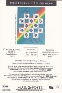 Stamps Of Canada Canada Day 1992