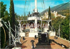 Postcard Modern Italy Italiani Puglia The boat and the Mausoleum (Arch. G C M...