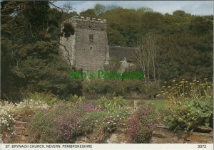Wales Postcard - St Brynach Church, Nevern, Pembrokeshire  RR12469