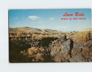 Postcard Lava Beds, Highway 66, New Mexico