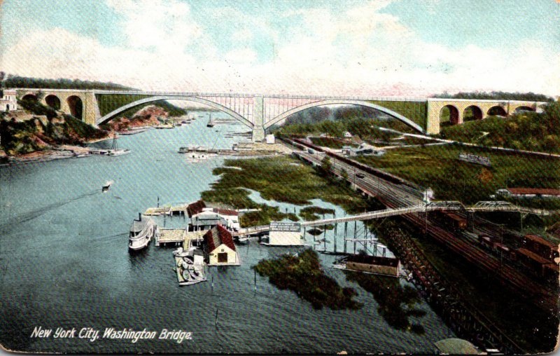 New York City Washington Bridge 1906