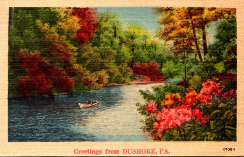 Pennsylvania Greetings From Dushore 1947