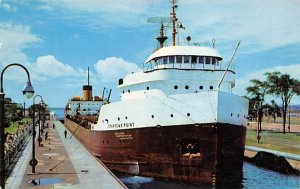 Sparrows Point Mc Arthur Locks Downboun Michigan Sparrows Point, Freight Ship...
