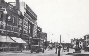 Lewisham London High Street Cinema Watchmakers in 1930s Postcard