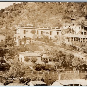 c1930s Taxco Guerrero Mexico RPPC Hotel Victoria Birds Eye SHARP Real Photo A141