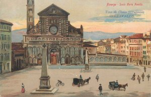 Ferruginous cinchona wine SERRAVALLO ad. lot of 5 postcards Italy Florence 