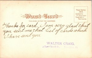 First Ledge White Rocks Fayette County PA Pennsylvania Antique Postcard UDB UNP  