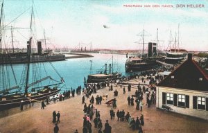 Netherlands Den Helder Panorama Van Den Haven Vintage Postcard 03.76