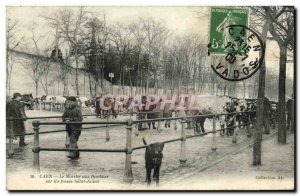 Old Postcard Caen Le Marche Cattle on Fosses Saint Julien TOP