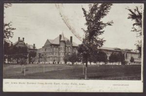 Iowa State Normal from South East,Cedar Falls,IA Postcard 