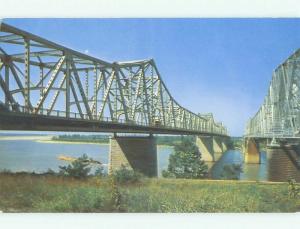 Unused Pre-1980 BRIDGE SCENE Memphis Tennessee TN HQ8694