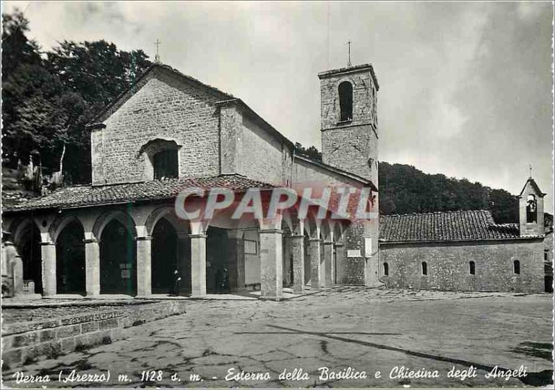 Postcard Modern Verna (Arerro) 1128m m Esterro della Basilica Degli Angeli e ...