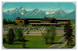 Vintage 1950's Advertising Postcard Jackson Lake Lodge & Range Moran Wyoming