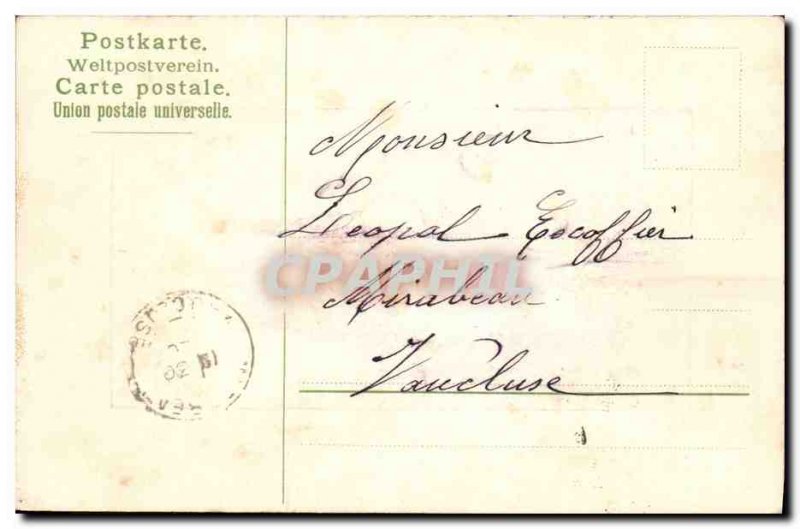 Old Postcard Fantasy Flowers