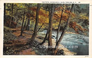 The Path, Shinglekill Glen - Purling, New York NY Postcard