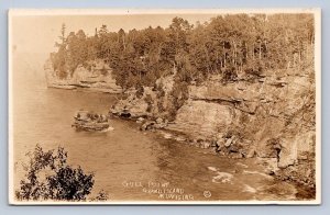 DS2/ Munising Michigan RPPC Postcard c1920s Gull Point Grand Island 212