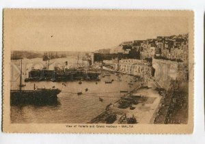 3138696 MALTA Valetta & Grand Harbour Vintage postcard